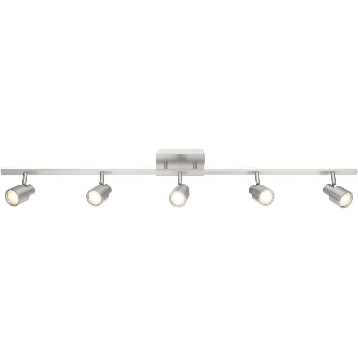 Lincoln 5 Light 120 Brushed Steel Track Ceiling Light